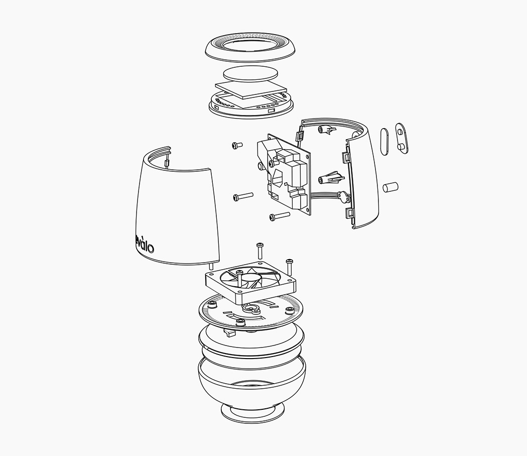 white，Portable，smog，intelligence，air cleaner，