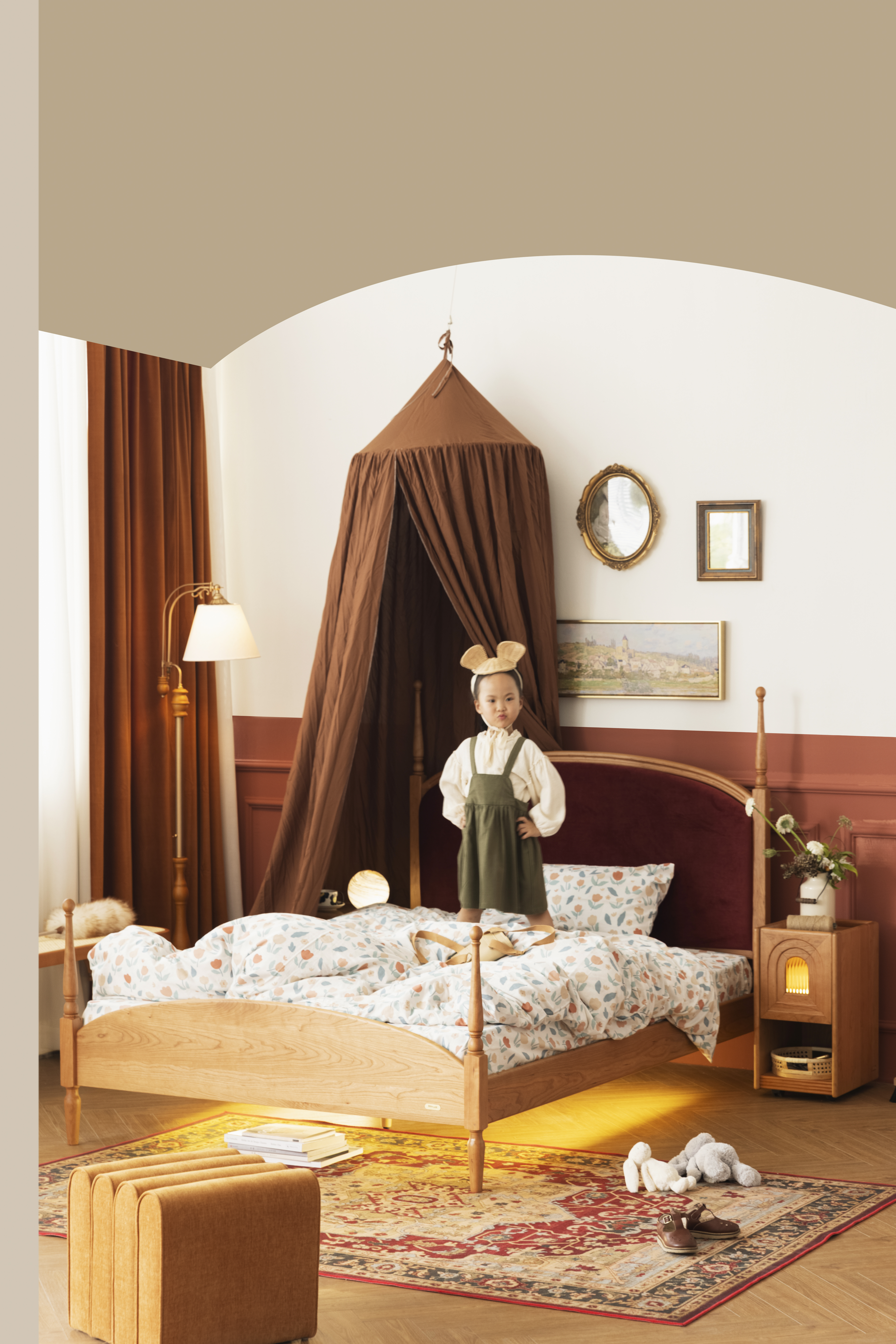 furniture design ，Solid wood furniture，Bed，Bedroom design，