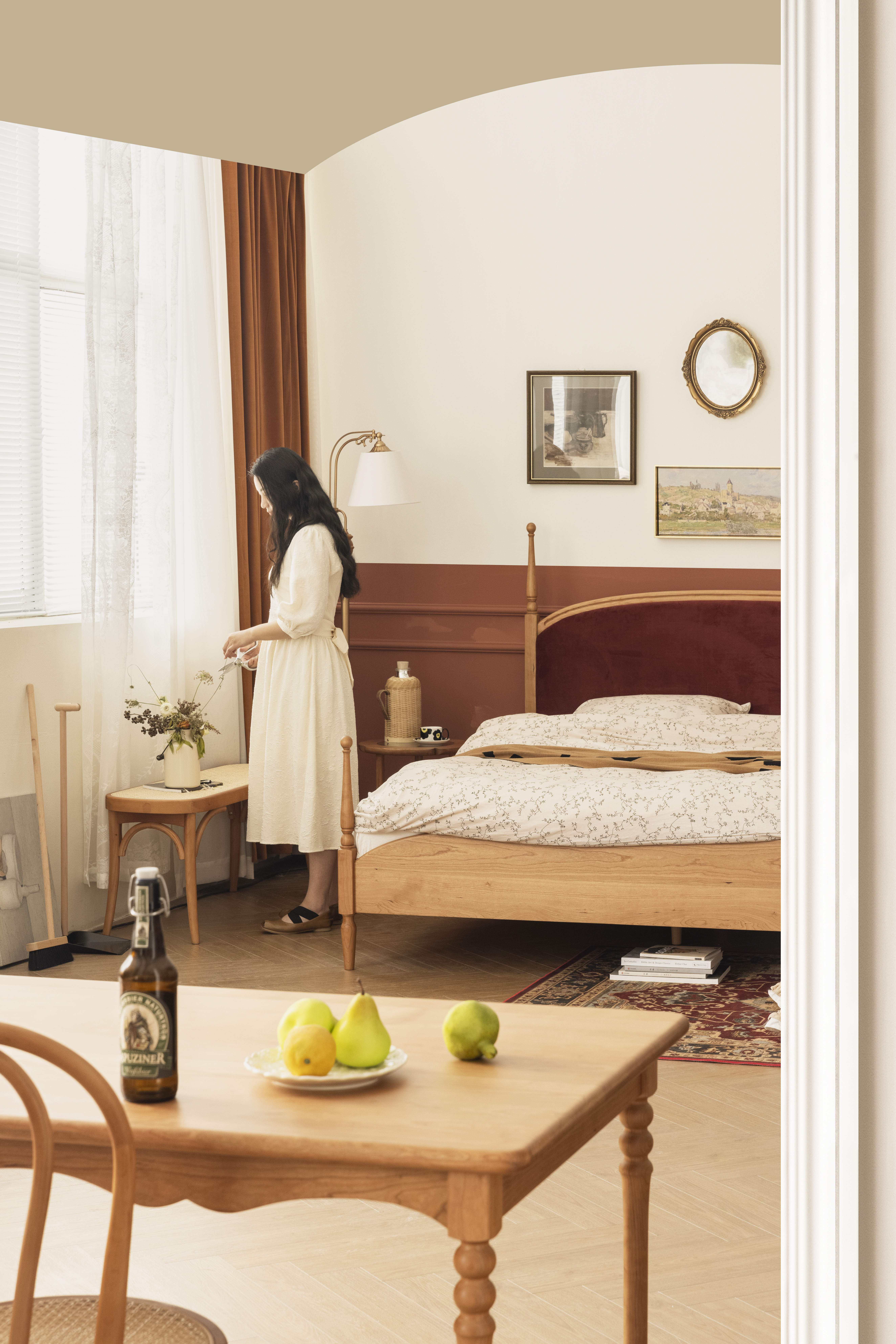 furniture design ，Solid wood furniture，Bed，Bedroom design，