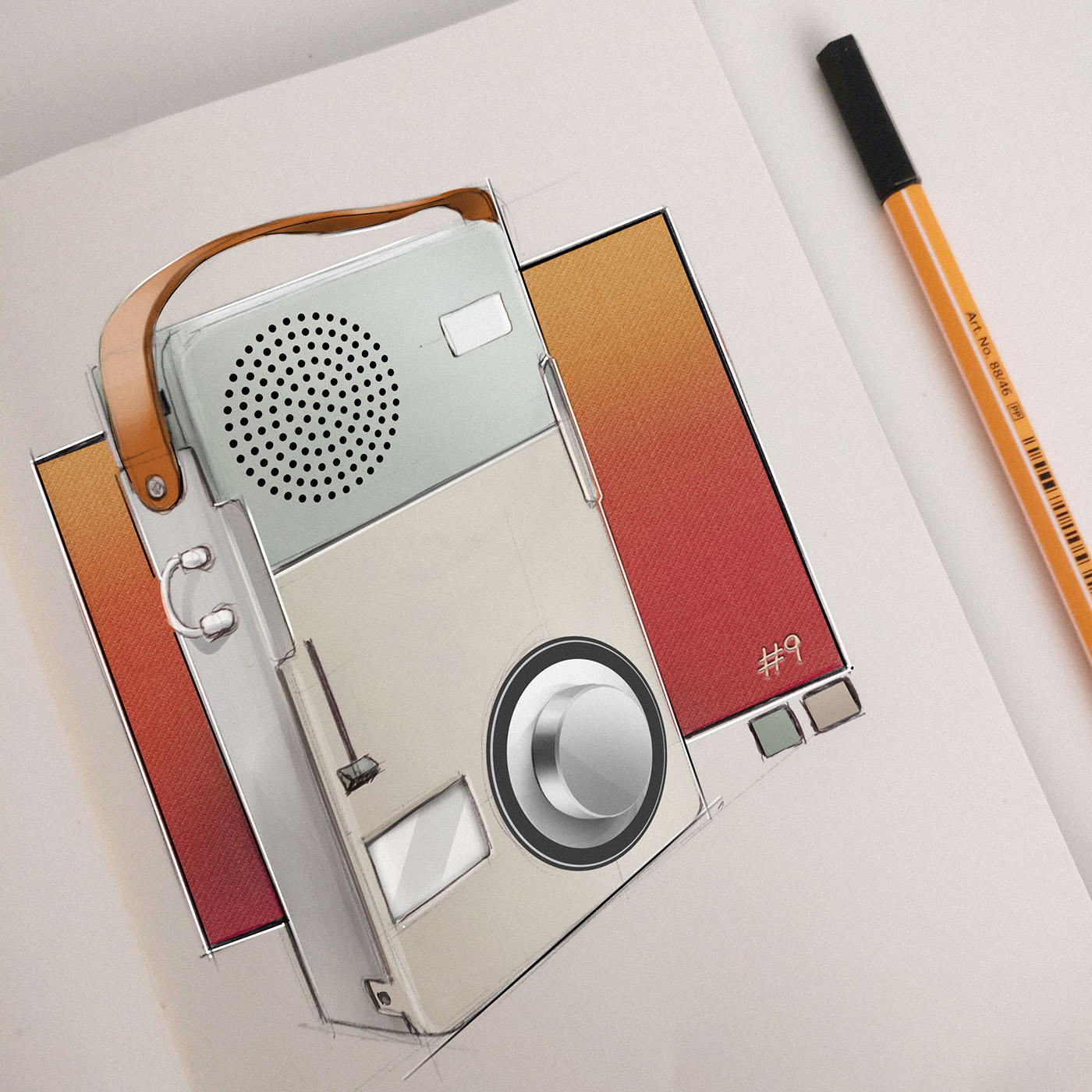 Hand drawn，industrial design，ps，dried food，share，painting，