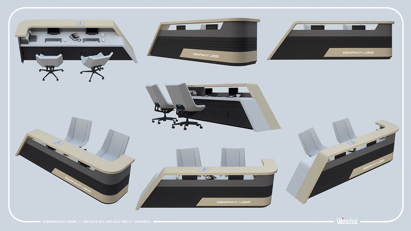 The computer table，furniture，industrial design，