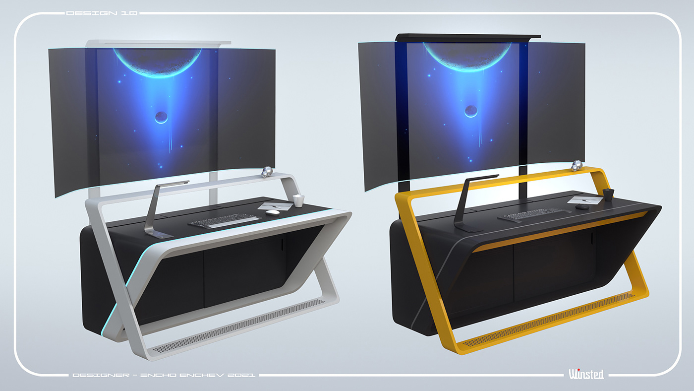 The computer table，furniture，industrial design，