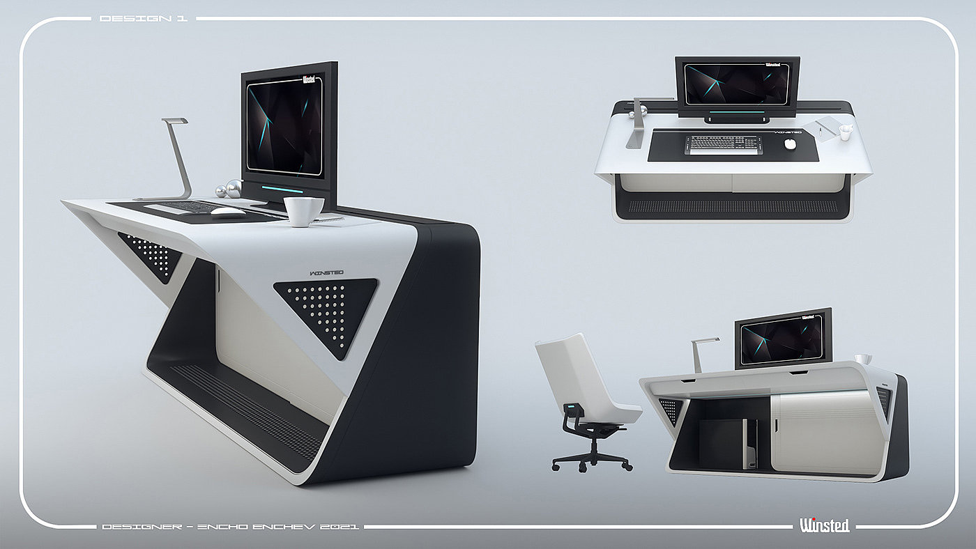 The computer table，furniture，industrial design，