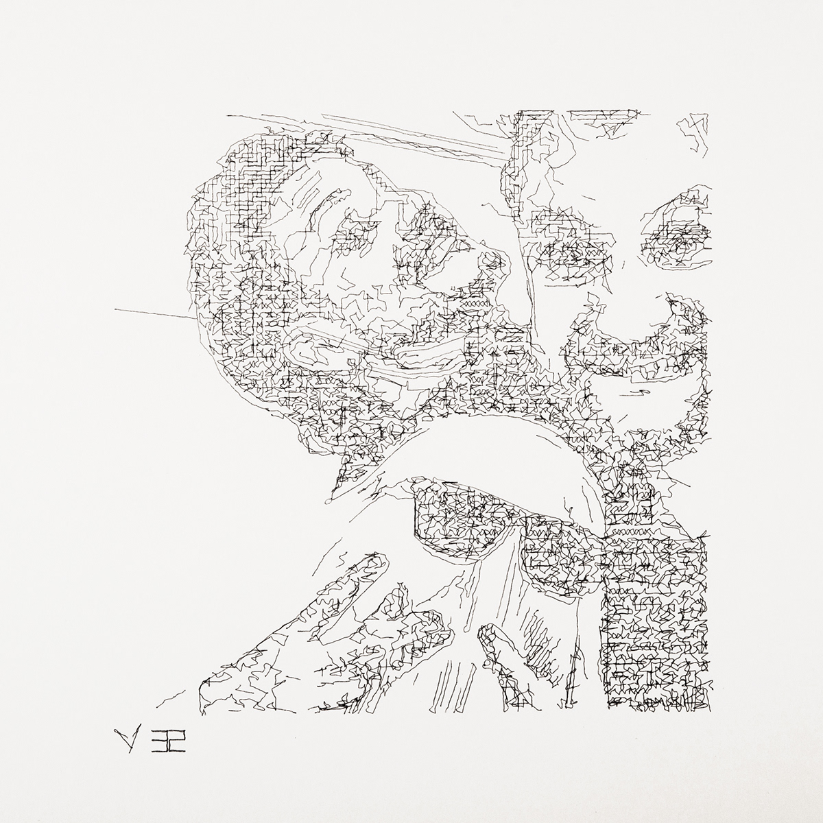 robot，painting，Portrait，