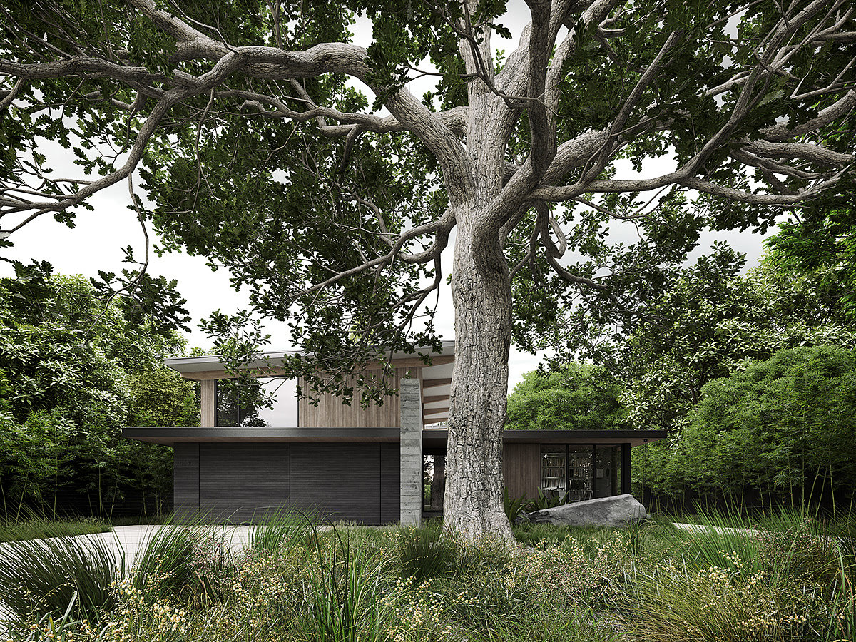 Architectural design，Scenery，green，