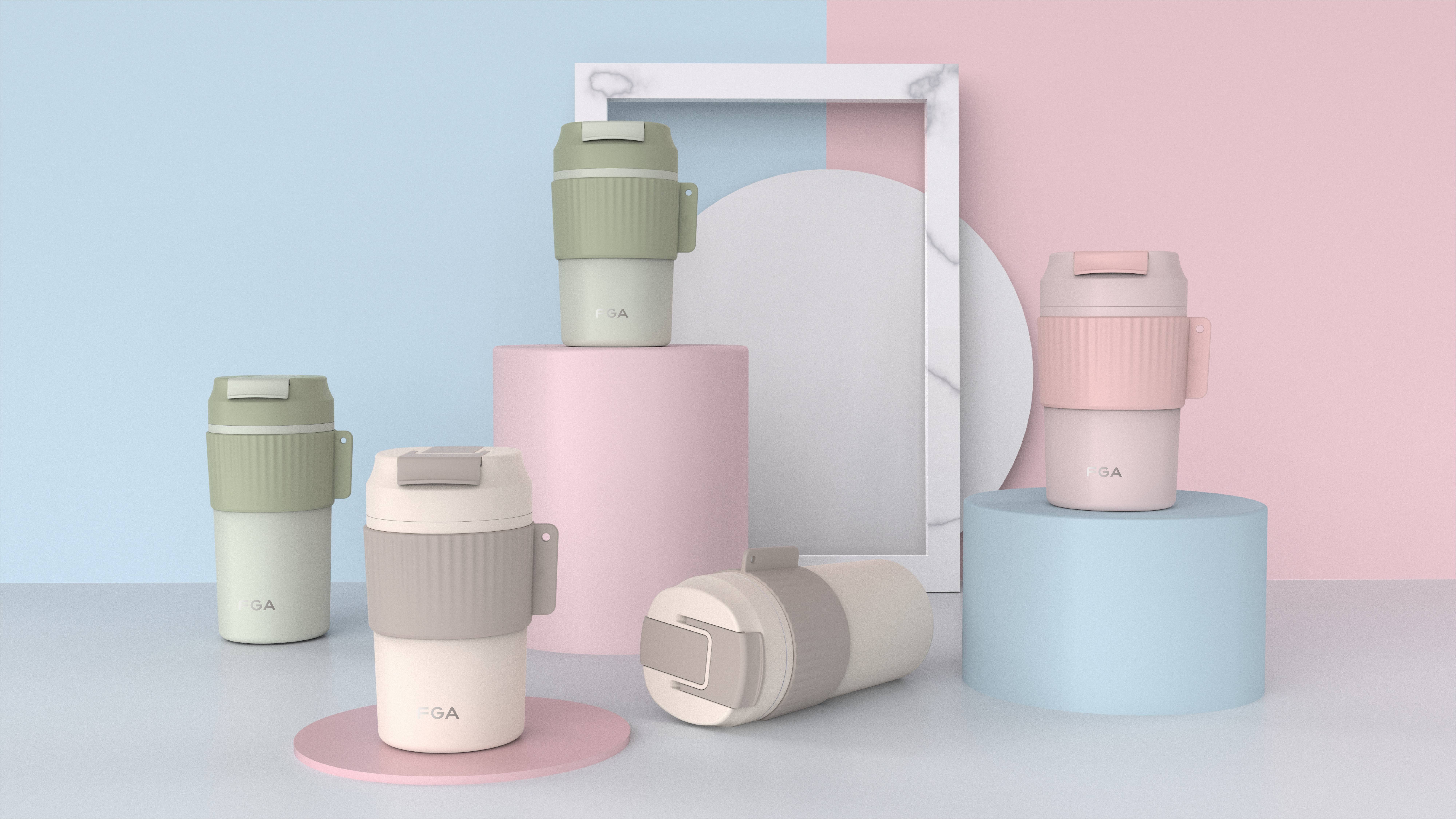 cmf，industrial design，vacuum cup，coffee cup，Children's pot，Render，
