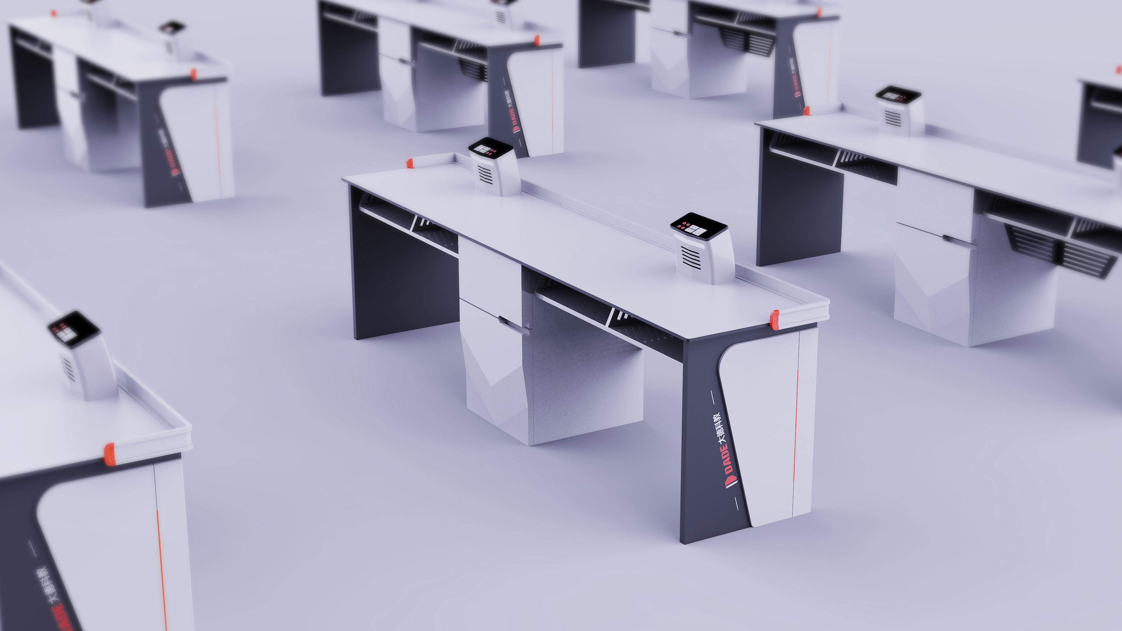 Desk design，Laboratory equipment，Appearance design，Structural design，