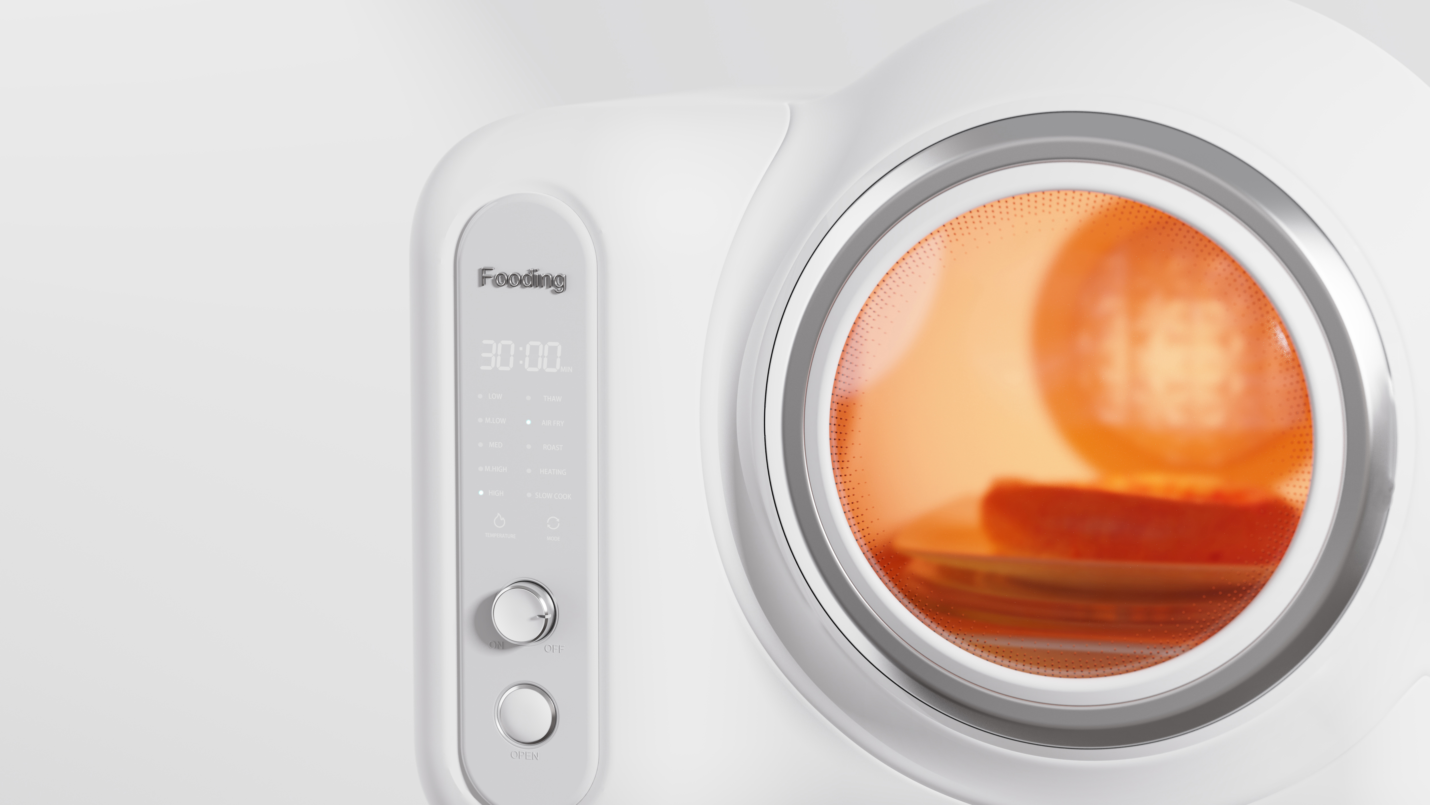 product design，industrial design，sample reels，Keyshot rendering，Microwave Oven，oven，Postgraduate entrance examination retest，