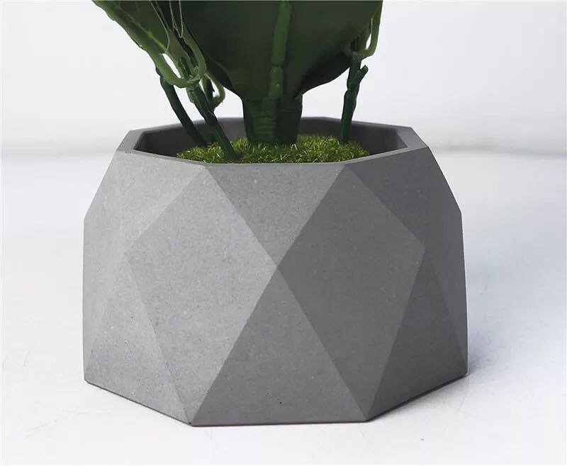 Cement flowerpots that can be used as ashtrays!，