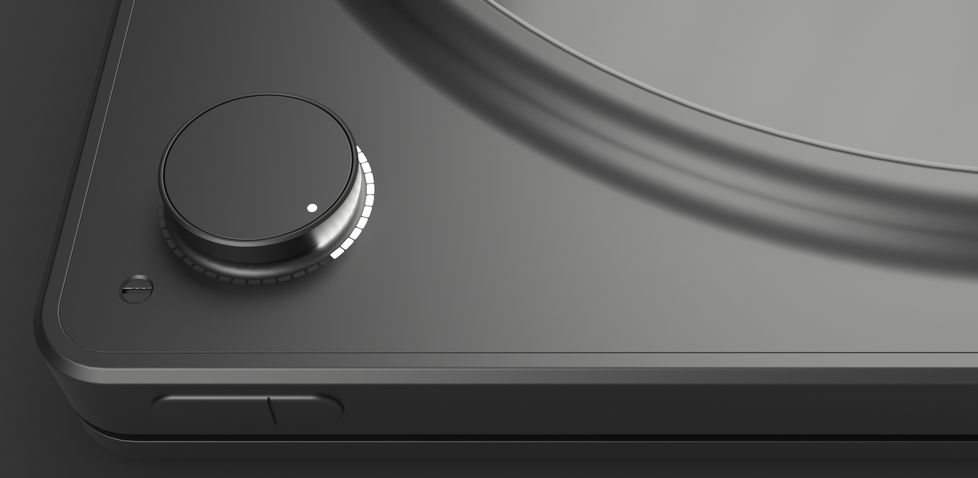 Minimalism，style，black，Button，knob，details，music，turntable，