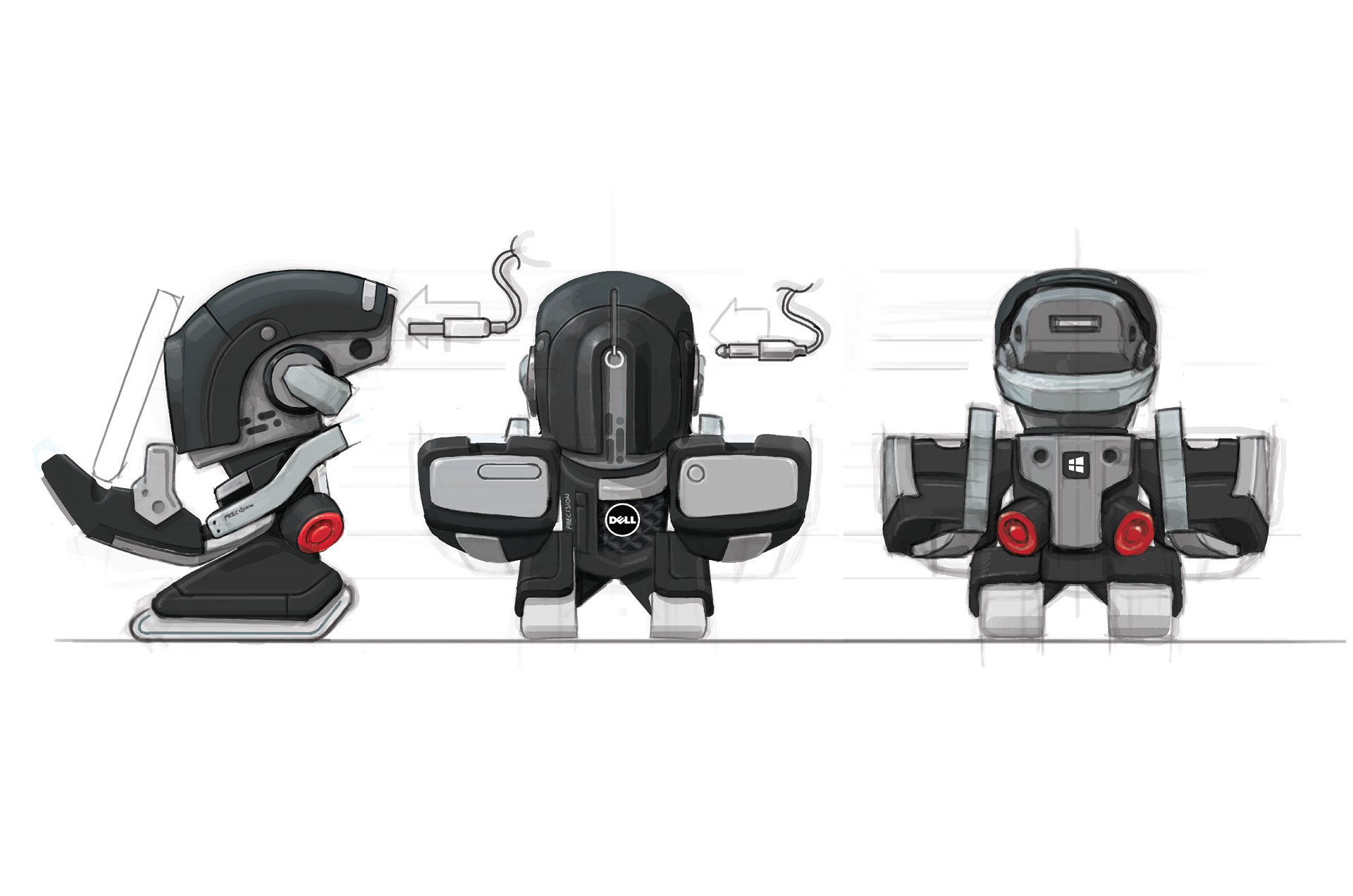 Dell Vinyl Toy，Dale，Tabletop toys，robot，Promotional gifts，Desktop partner，Desktop storage，draft，