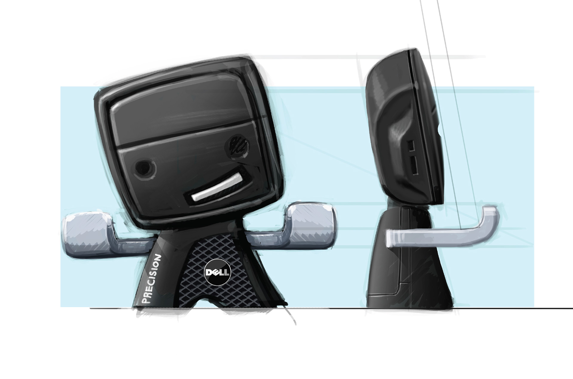 Dell Vinyl Toy，Dale，Tabletop toys，robot，Promotional gifts，Desktop partner，Desktop storage，draft，