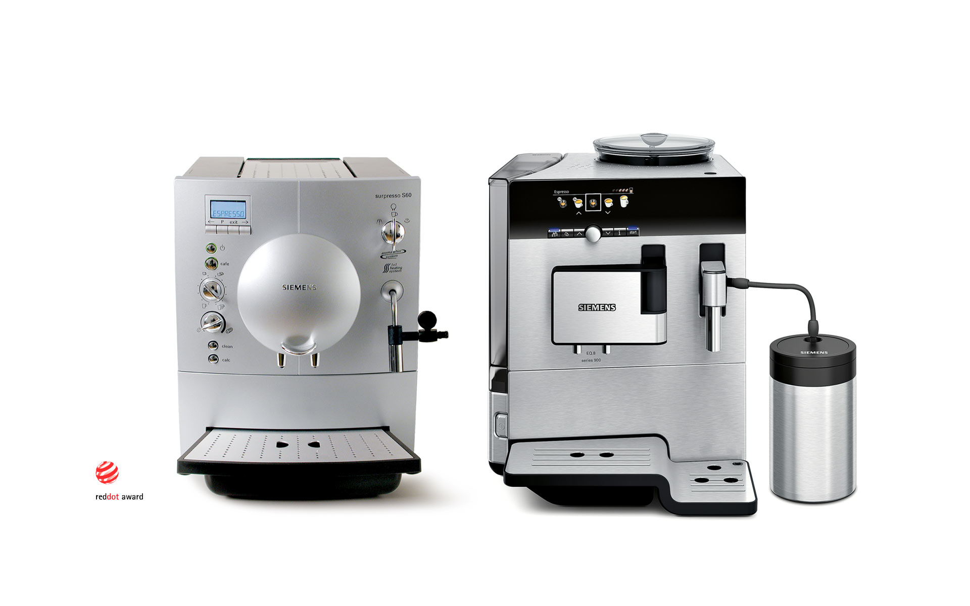 kitchen，Coffee machine，silver，Siemens，EQ.8，