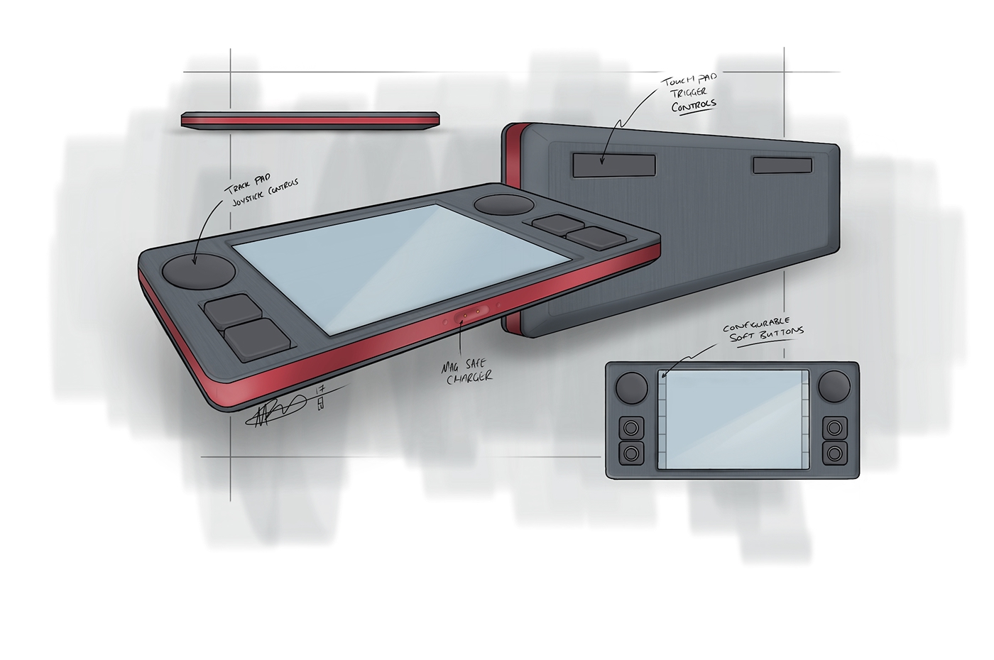 Mark Davies，conceptual design，draft，pretty，Hand drawn，