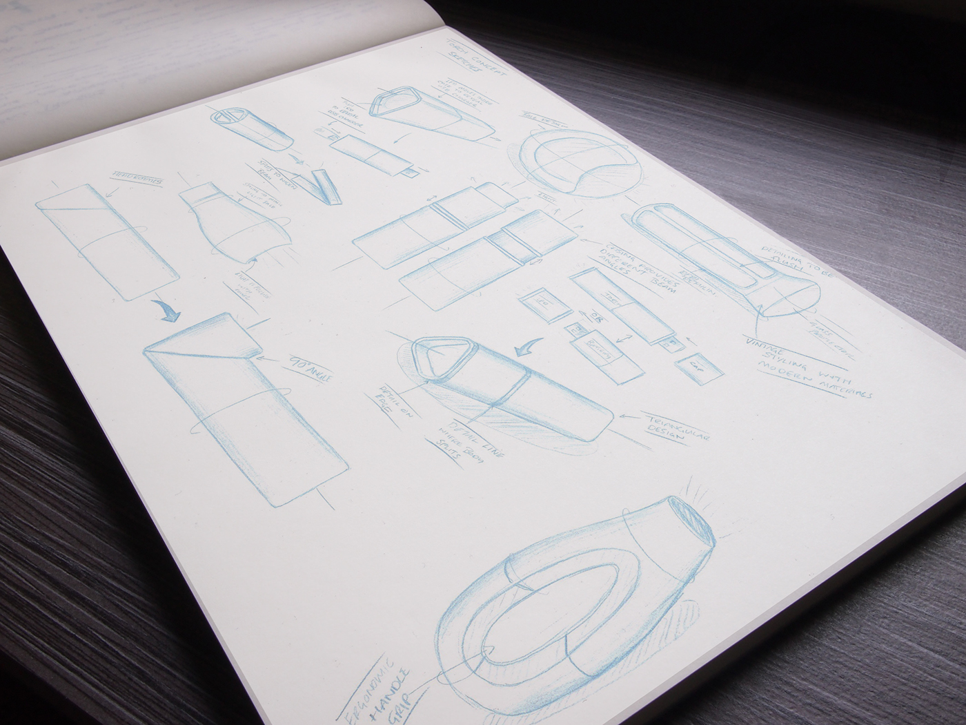 Mark Davies，conceptual design，draft，pretty，Hand drawn，