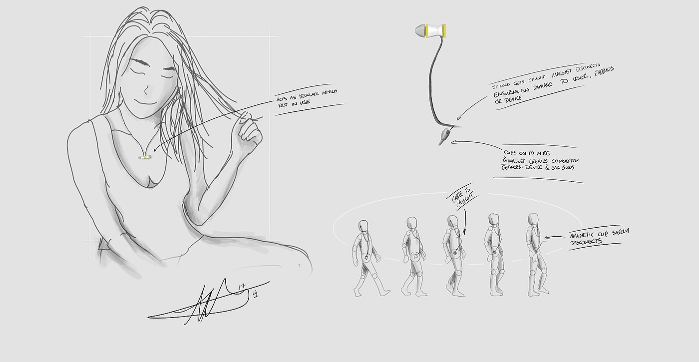 conceptual design，headset，In ear，Kotai，magnet，