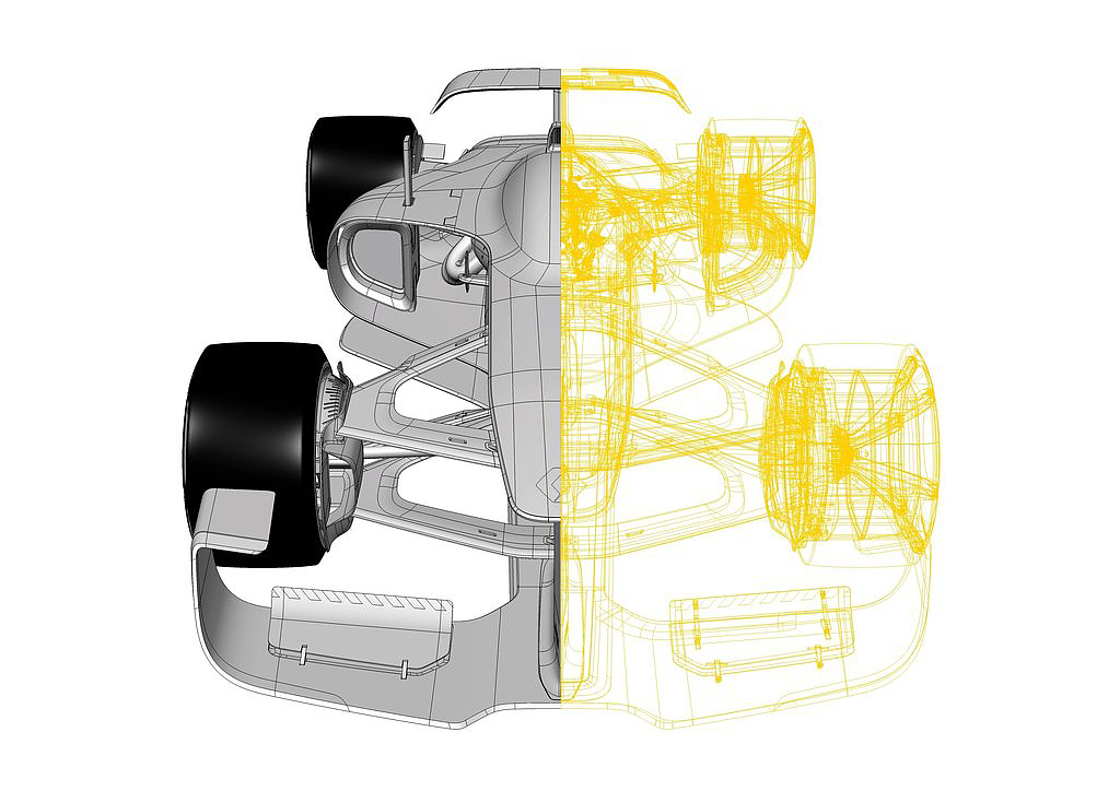 赛车，手绘，概念设计，Renault，