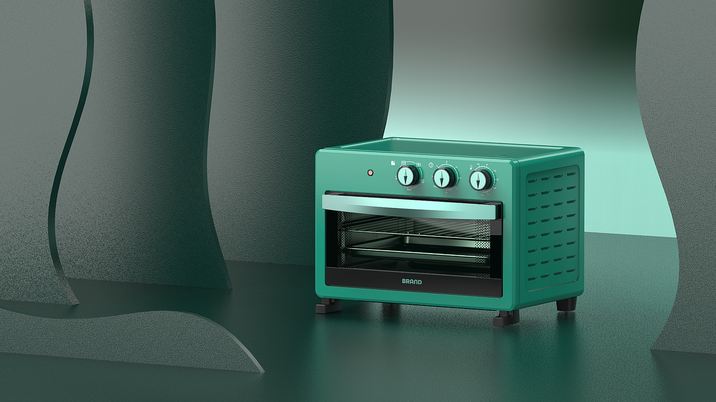 Air oven, black, dark green，