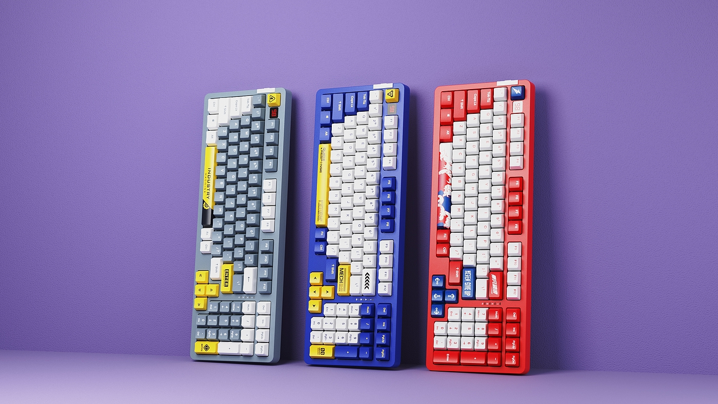 Daryou，Mechanical keyboard，Mecha，A98，ride the wind and waves，，desktop，