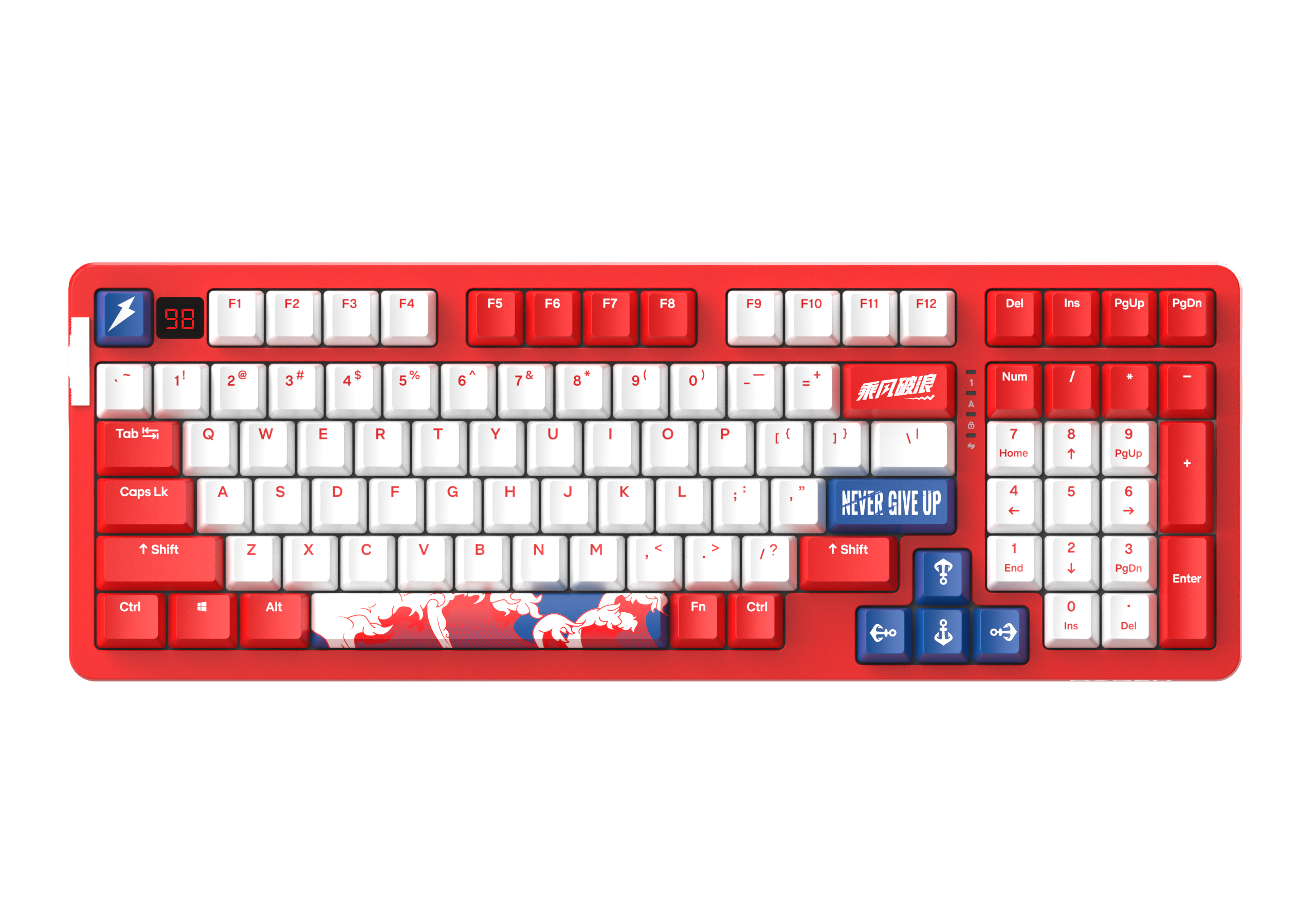 Daryou，Mechanical keyboard，Mecha，A98，ride the wind and waves，，desktop，