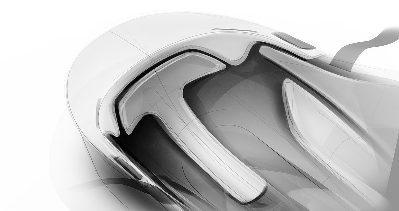 Brooks England，simple，Render，sketch，Bicycle helmet，