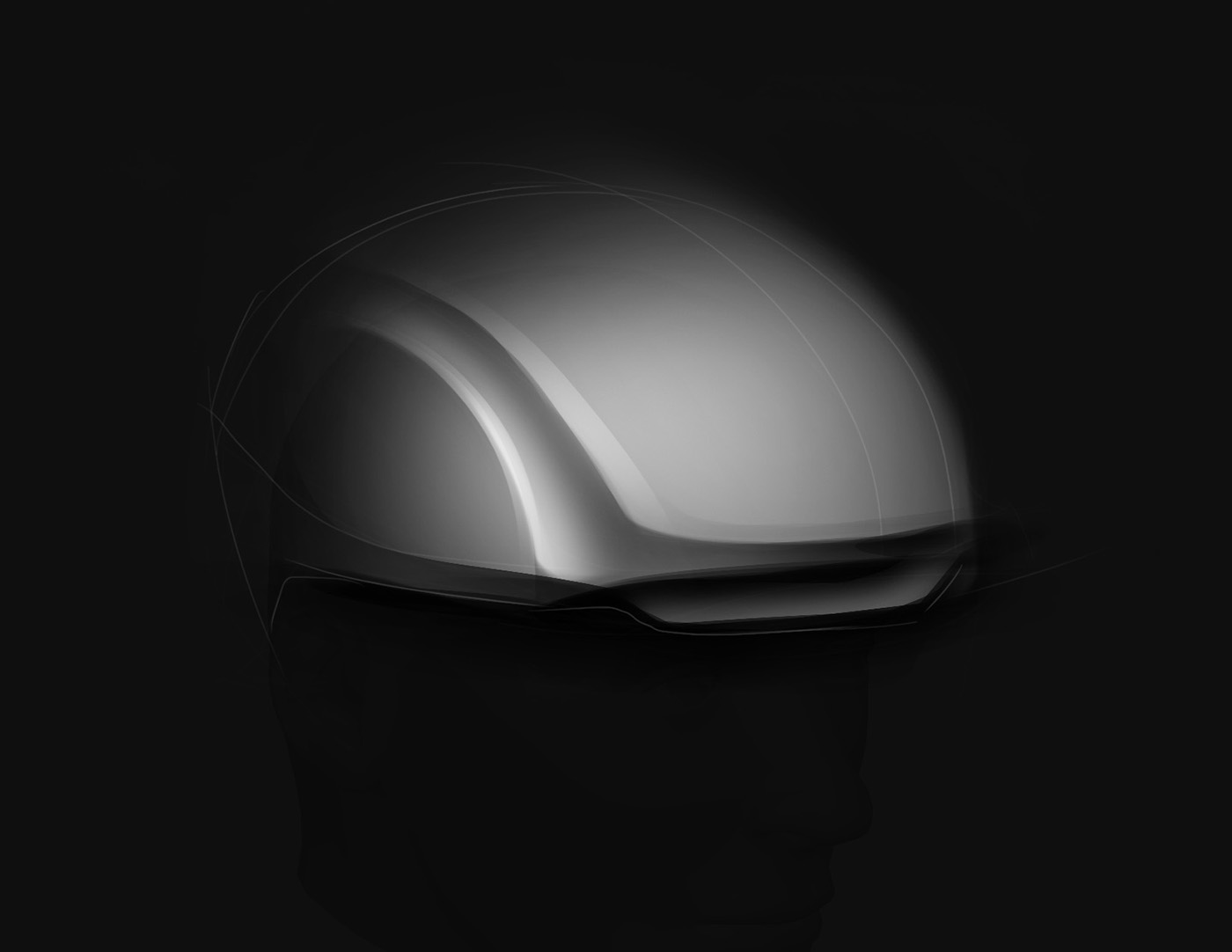 Brooks England，simple，Render，sketch，Bicycle helmet，