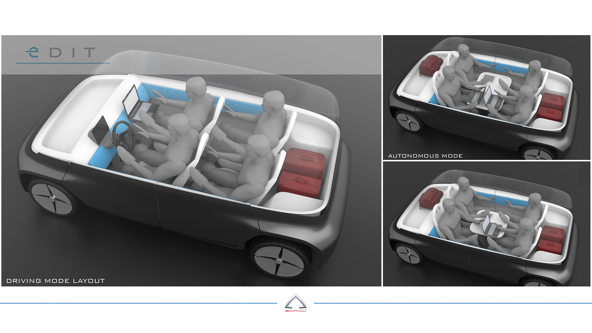 electric vehicle，modularization，suit，conceptual design，OSVehicle EDIT，Italy，silicon valley，