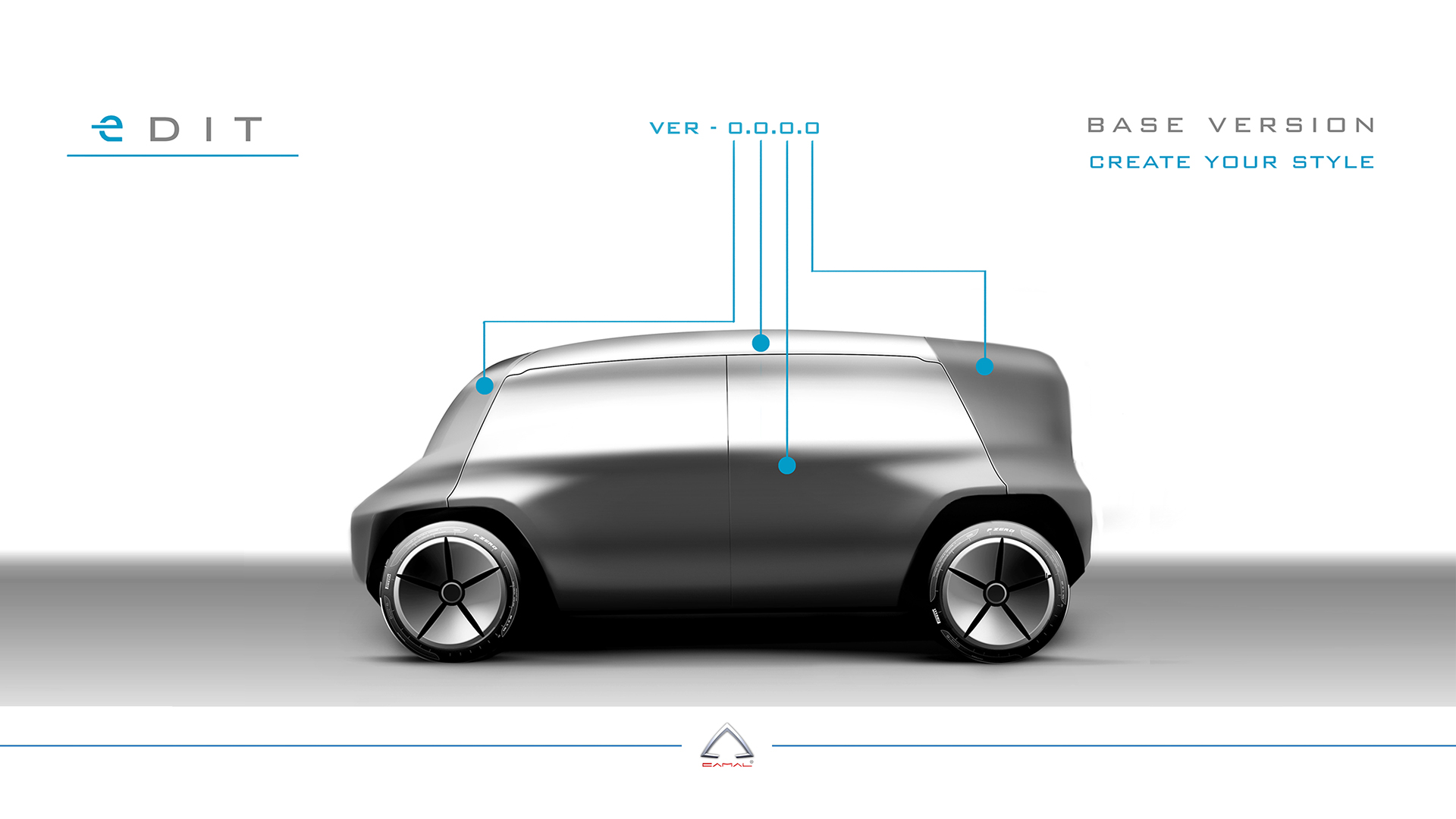 electric vehicle，modularization，suit，conceptual design，OSVehicle EDIT，Italy，silicon valley，