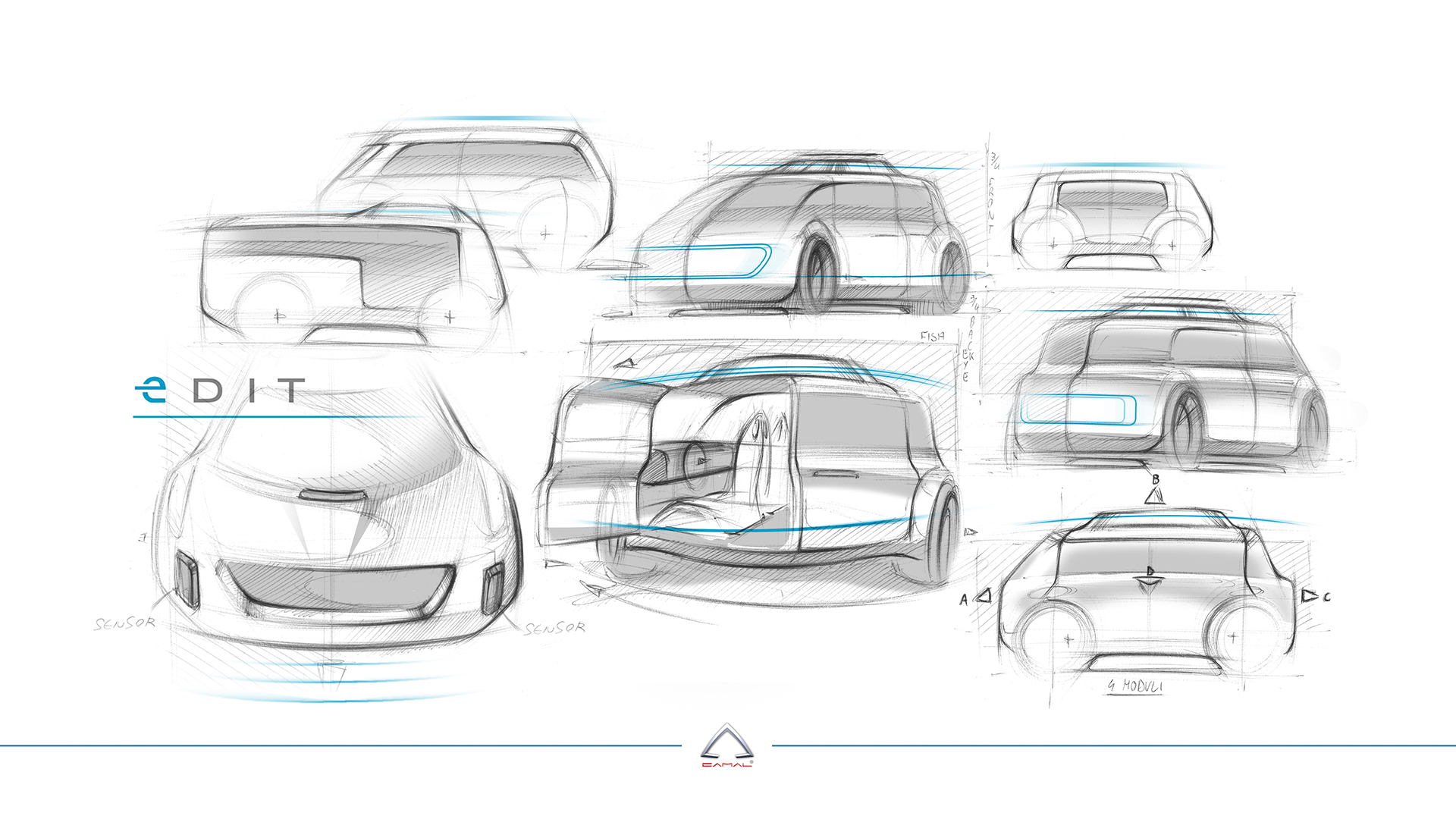 electric vehicle，modularization，suit，conceptual design，OSVehicle EDIT，Italy，silicon valley，