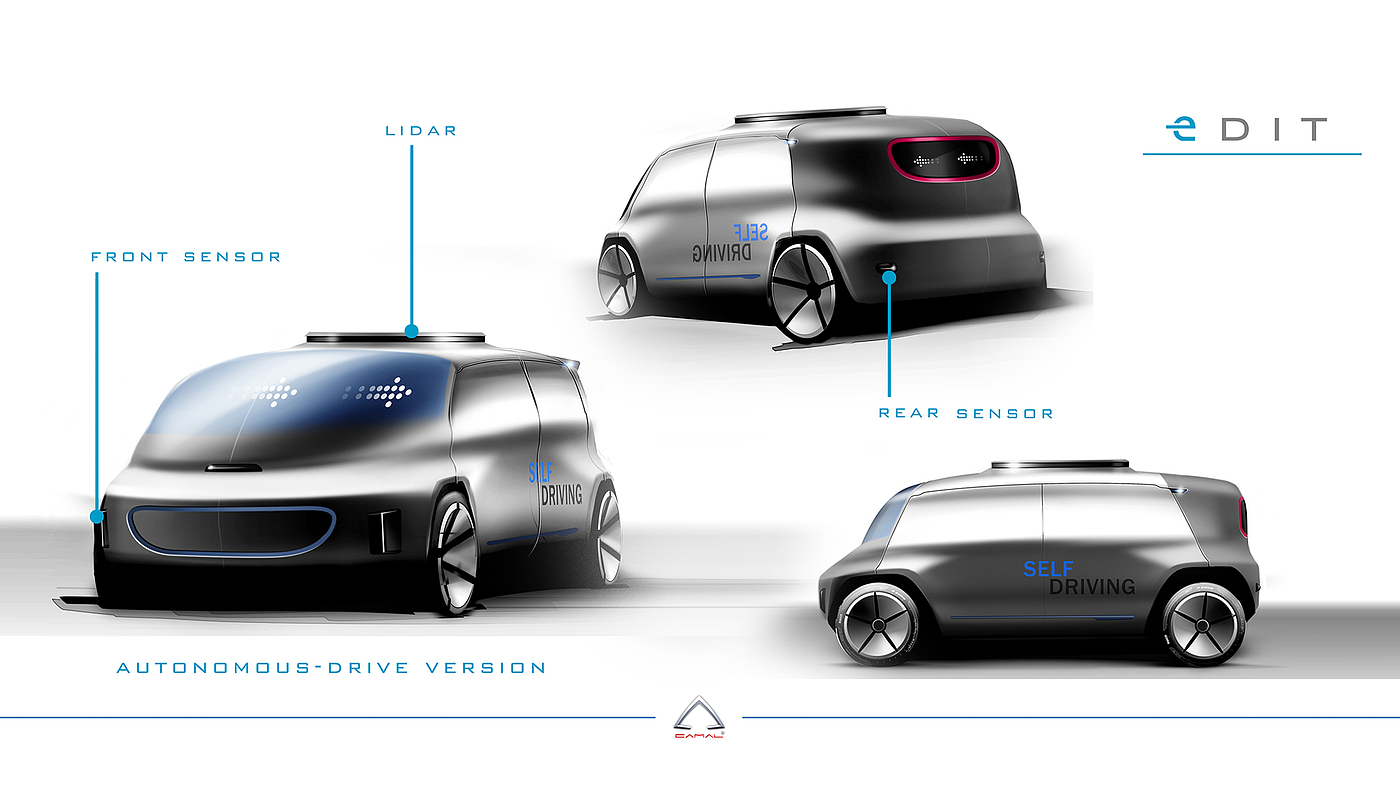 electric vehicle，modularization，suit，conceptual design，OSVehicle EDIT，Italy，silicon valley，
