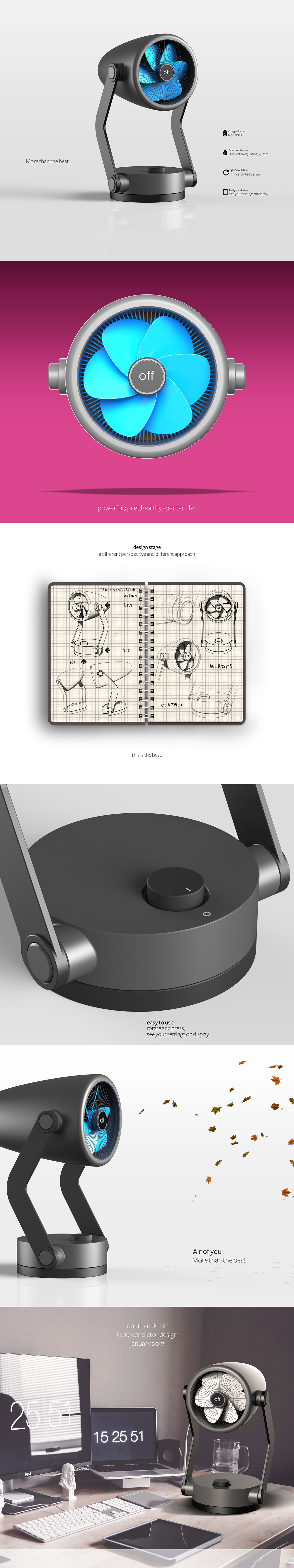 air cleaner，small home appliances，Easy to operate，Onurhan demir design，Simple style，