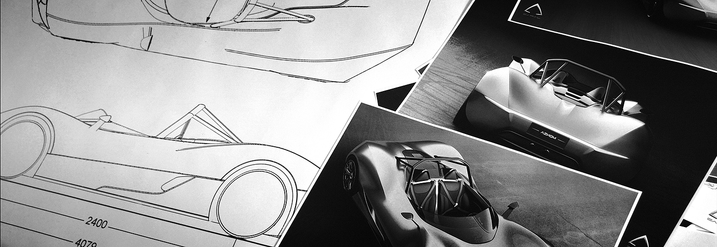conceptual design，Sports car，Automobile design，Path，AZNOM Serpas，