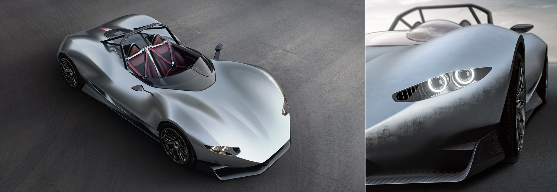 conceptual design，Sports car，Automobile design，Path，AZNOM Serpas，