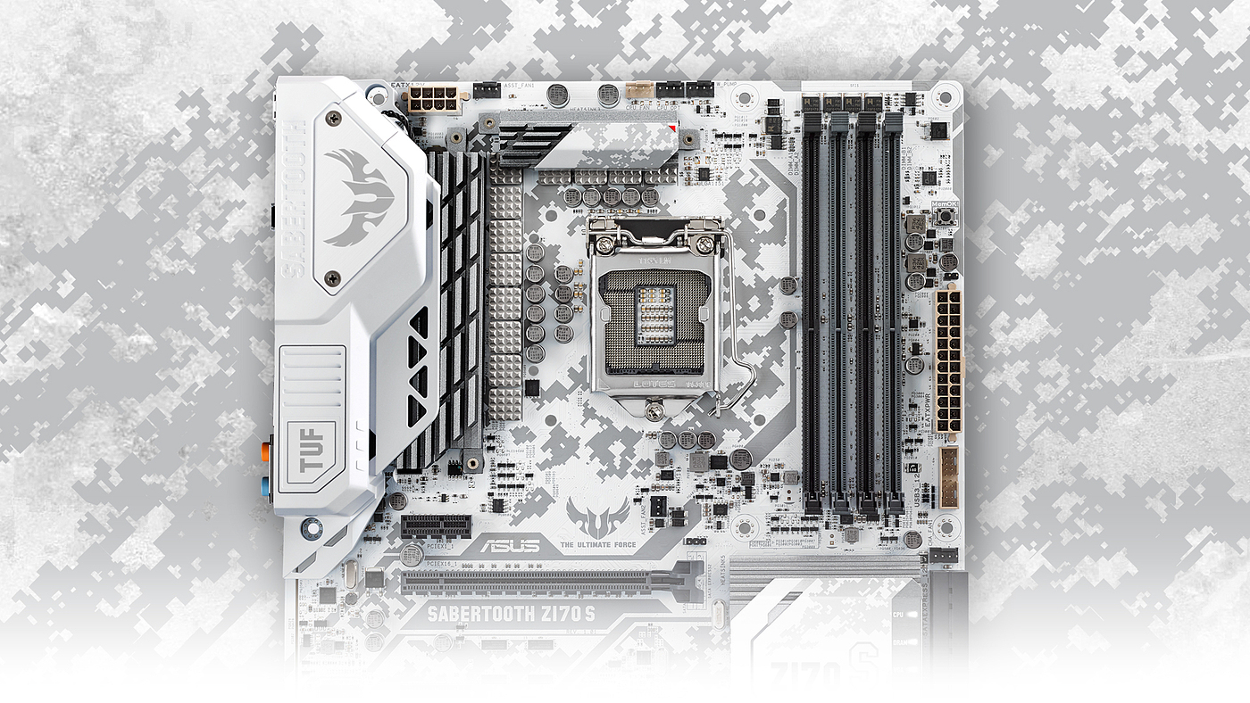 ASUS，Computer motherboard，3C digital products，black，white，snowflake，