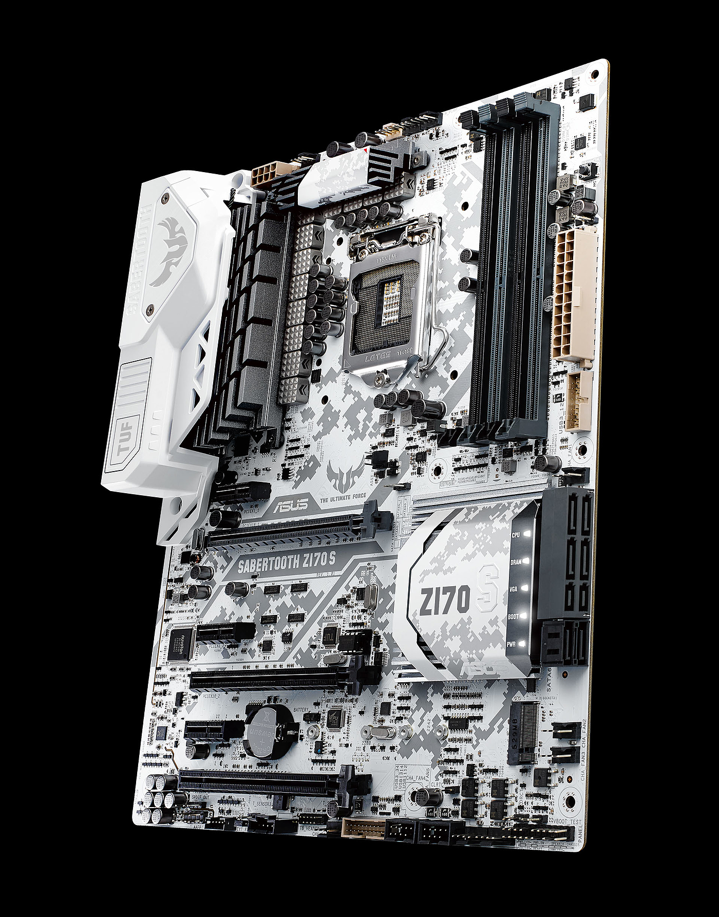 ASUS，Computer motherboard，3C digital products，black，white，snowflake，