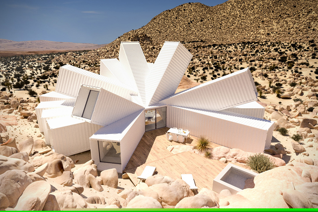Whitaker Studio，Malcolm McLean，Joshua Tree House，shipping container ，
