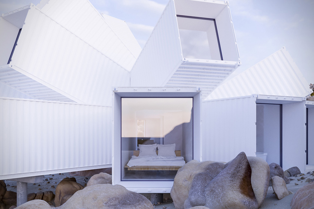 Whitaker Studio，Malcolm McLean，Joshua Tree House，shipping container ，