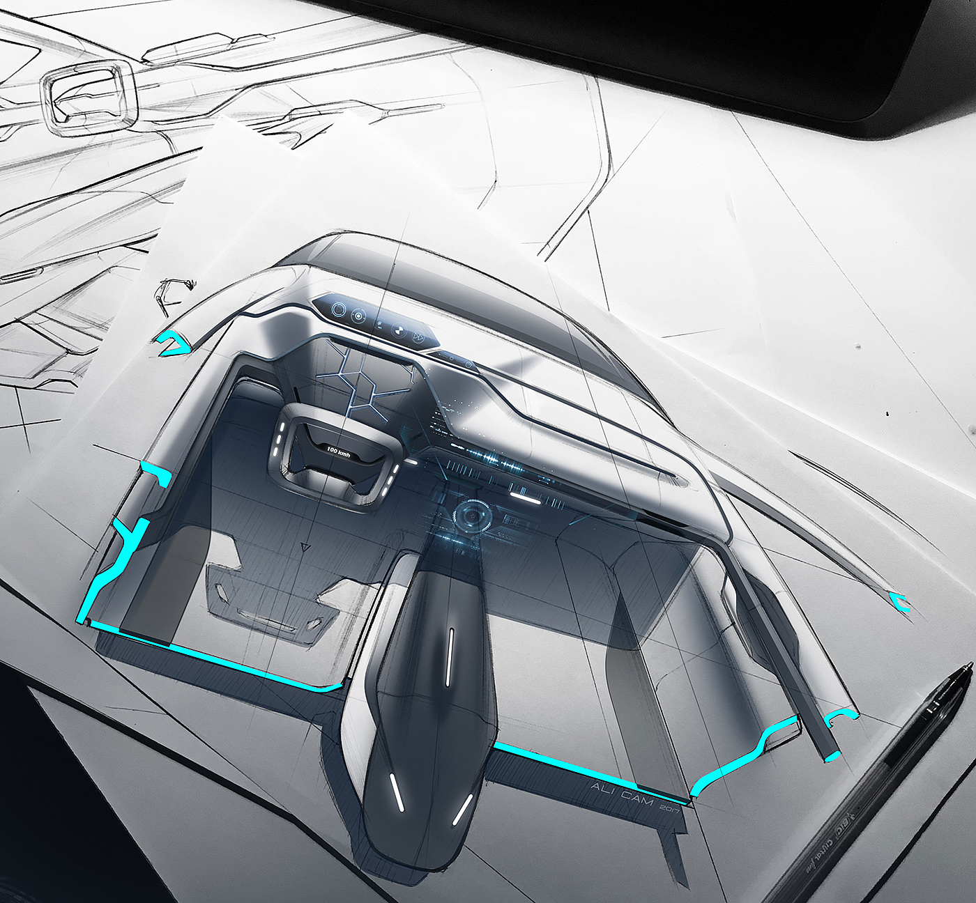 Ail Cam，industrial design，automobile，wacom ，