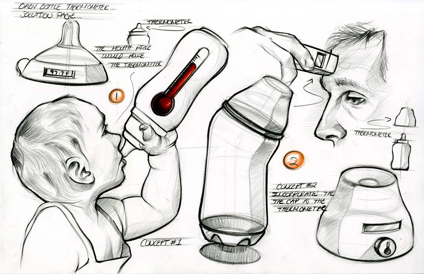 industrial design，Andrew Lark，Hand drawn，