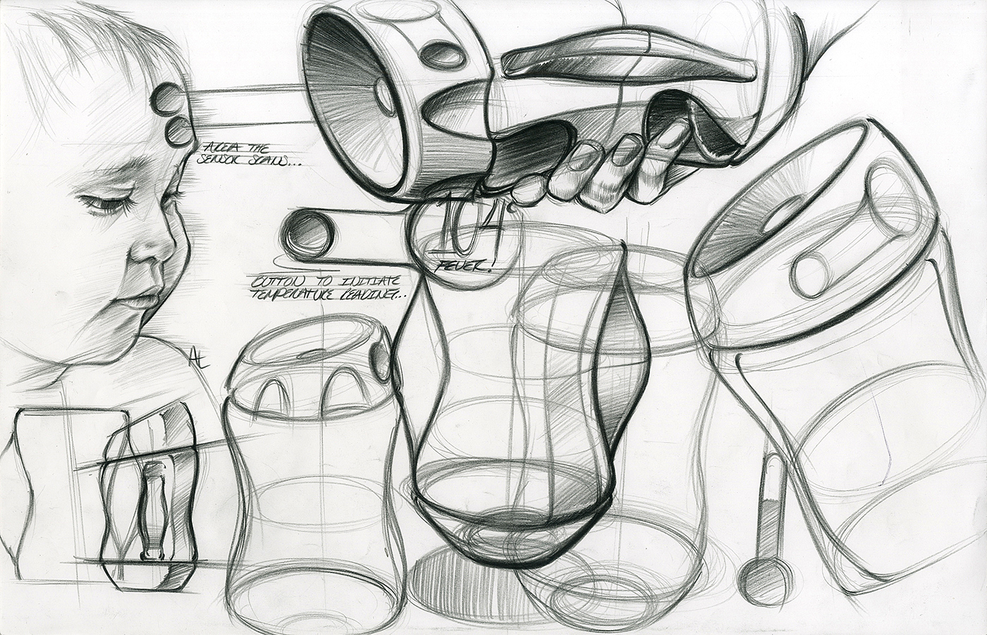 industrial design，Andrew Lark，Hand drawn，