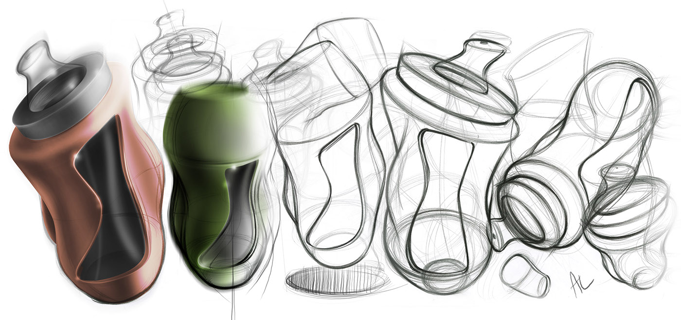 industrial design，Andrew Lark，Hand drawn，