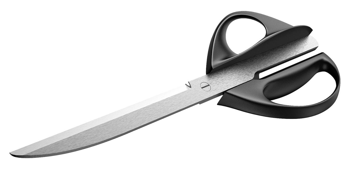 industrial design，product design，to work in an office，scissors，Metal，Plastic，