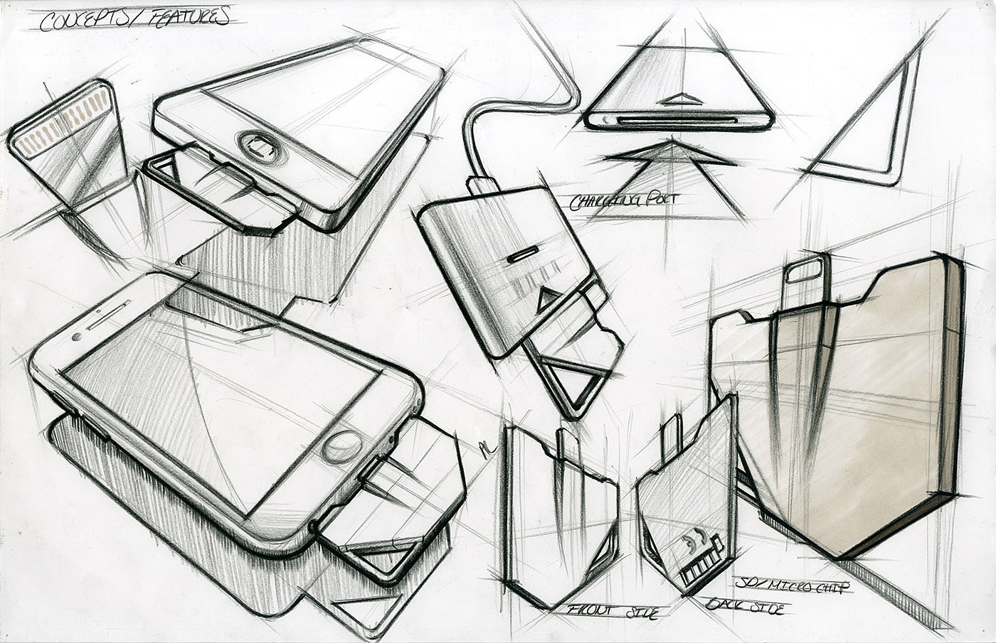 industrial design，Andrew Lark，Hand drawn，