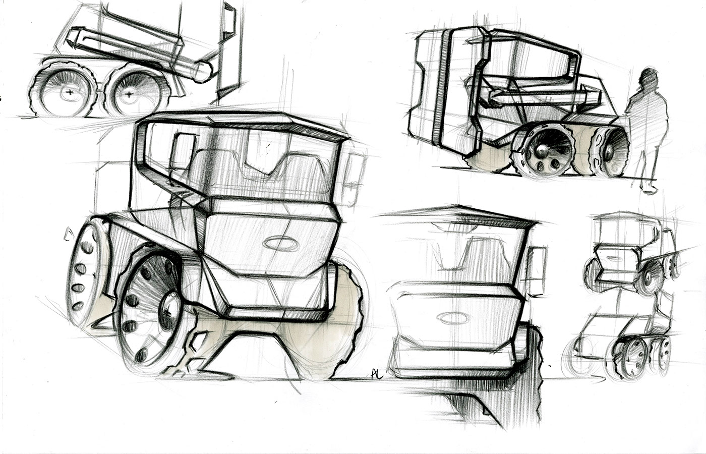 industrial design，Andrew Lark，Hand drawn，