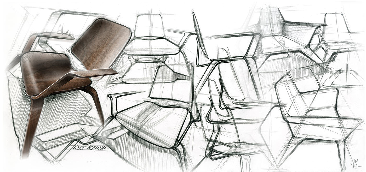 industrial design，Andrew Lark，Hand drawn，