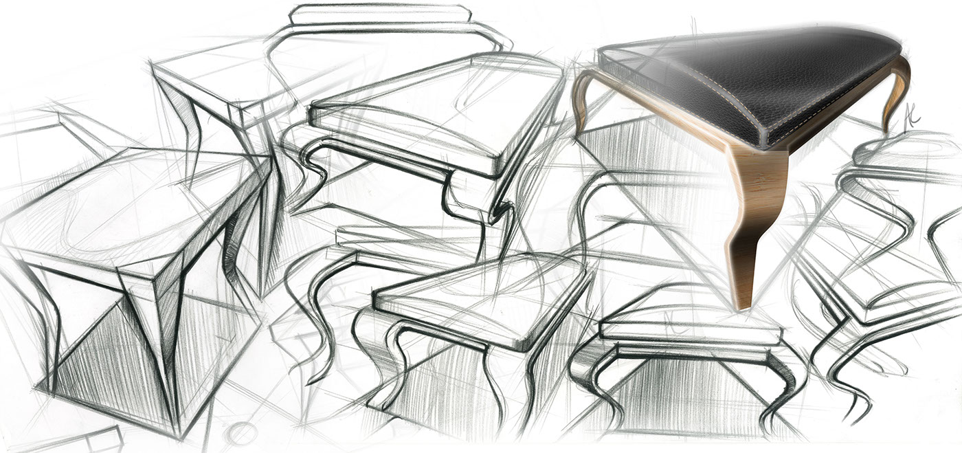 industrial design，Andrew Lark，Hand drawn，