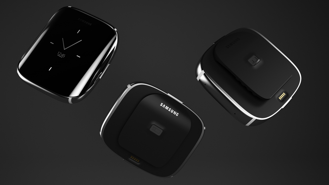 Intelligent Watch，Wrist watch，concept，Samsung，man，