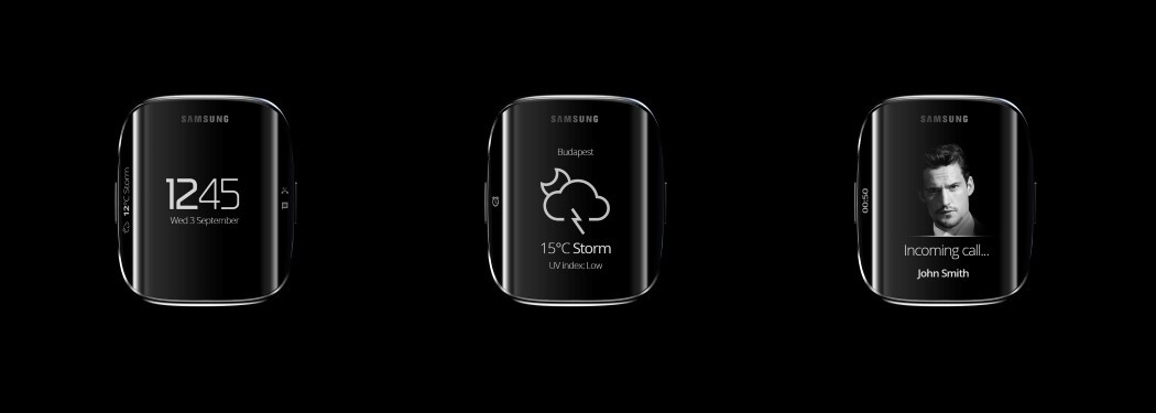 Intelligent Watch，Wrist watch，concept，Samsung，man，