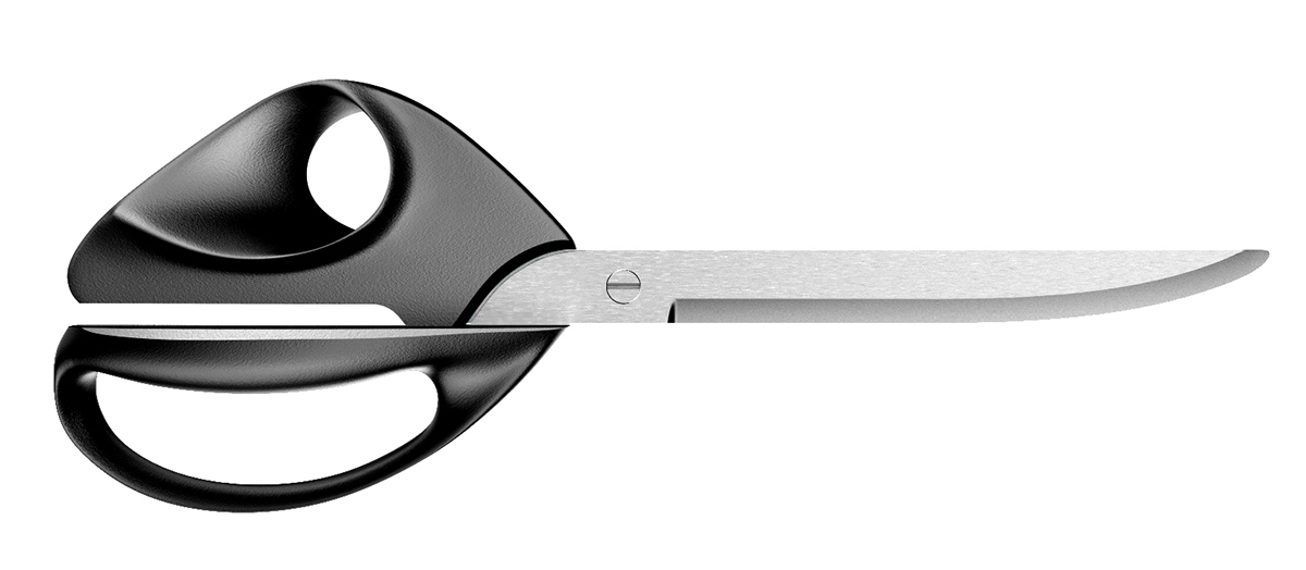 industrial design，product design，to work in an office，scissors，Metal，Plastic，