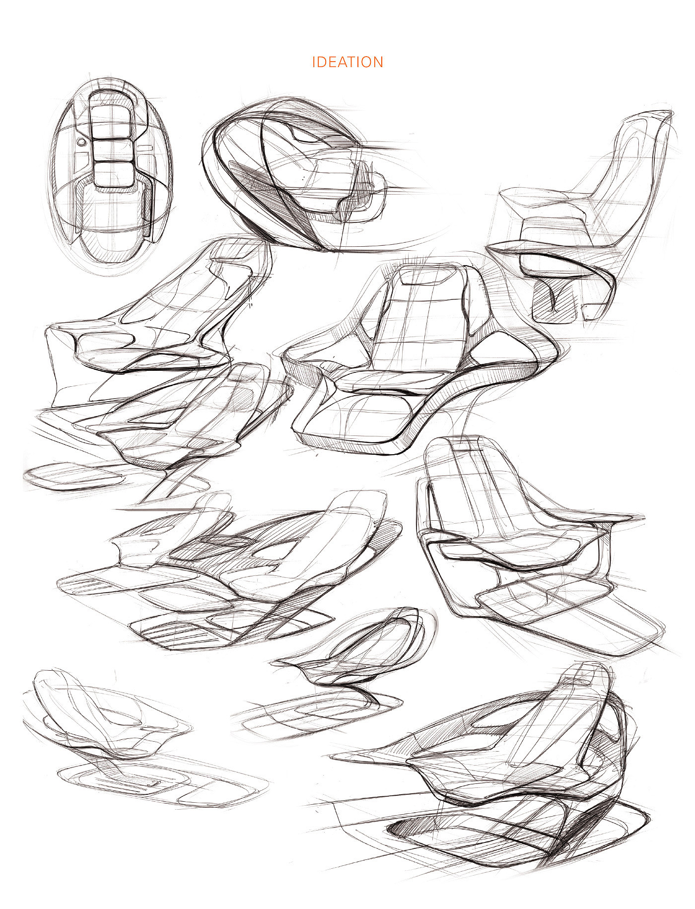 Seat design，engine room，industrial design，Leatherwear，